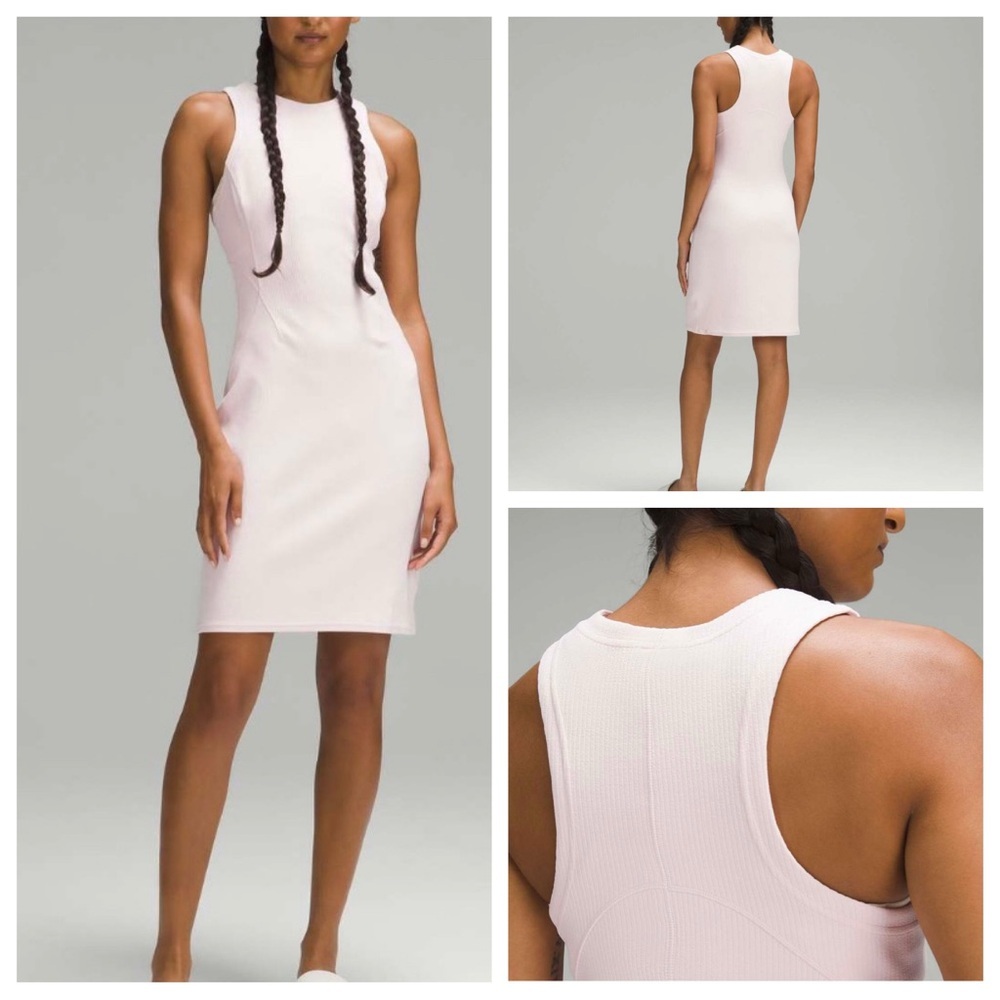 Lululemon Ribbed Softstreme Tank Dress 8 Pink